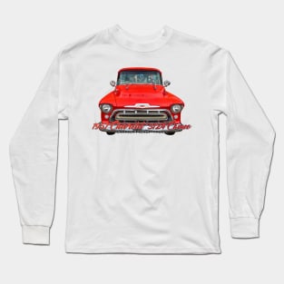 1957 Chevrolet 3124 Cameo Carrier Pickup Truck Long Sleeve T-Shirt